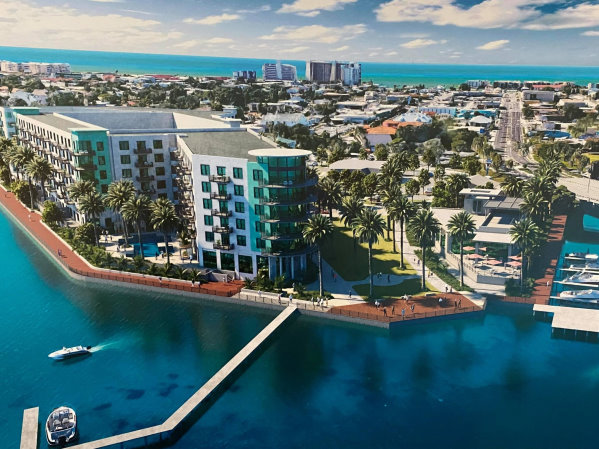 St. Pete Beach Waterfront: “Developer unveils plans for $90M mixed-use project in St. Pete Beach”