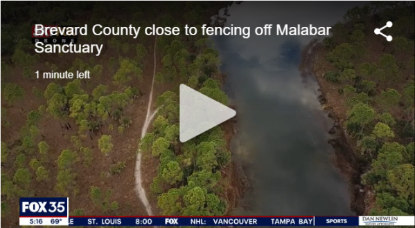 “Brevard County close to fencing off Malabar Sanctuary over tree cutting permit”
